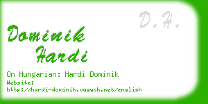 dominik hardi business card